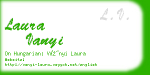 laura vanyi business card